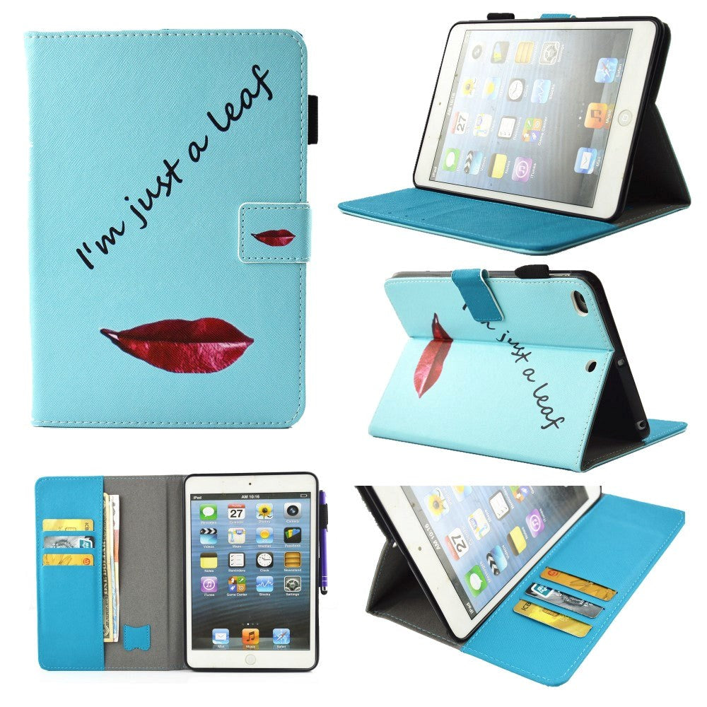 iPad Mini (2019) Cover m. Kortholder og Standerfunktion - I´m Just a Leaf