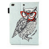 iPad Mini (2019) Cover m. Kortholder og Standerfunktion - Clewer Owl