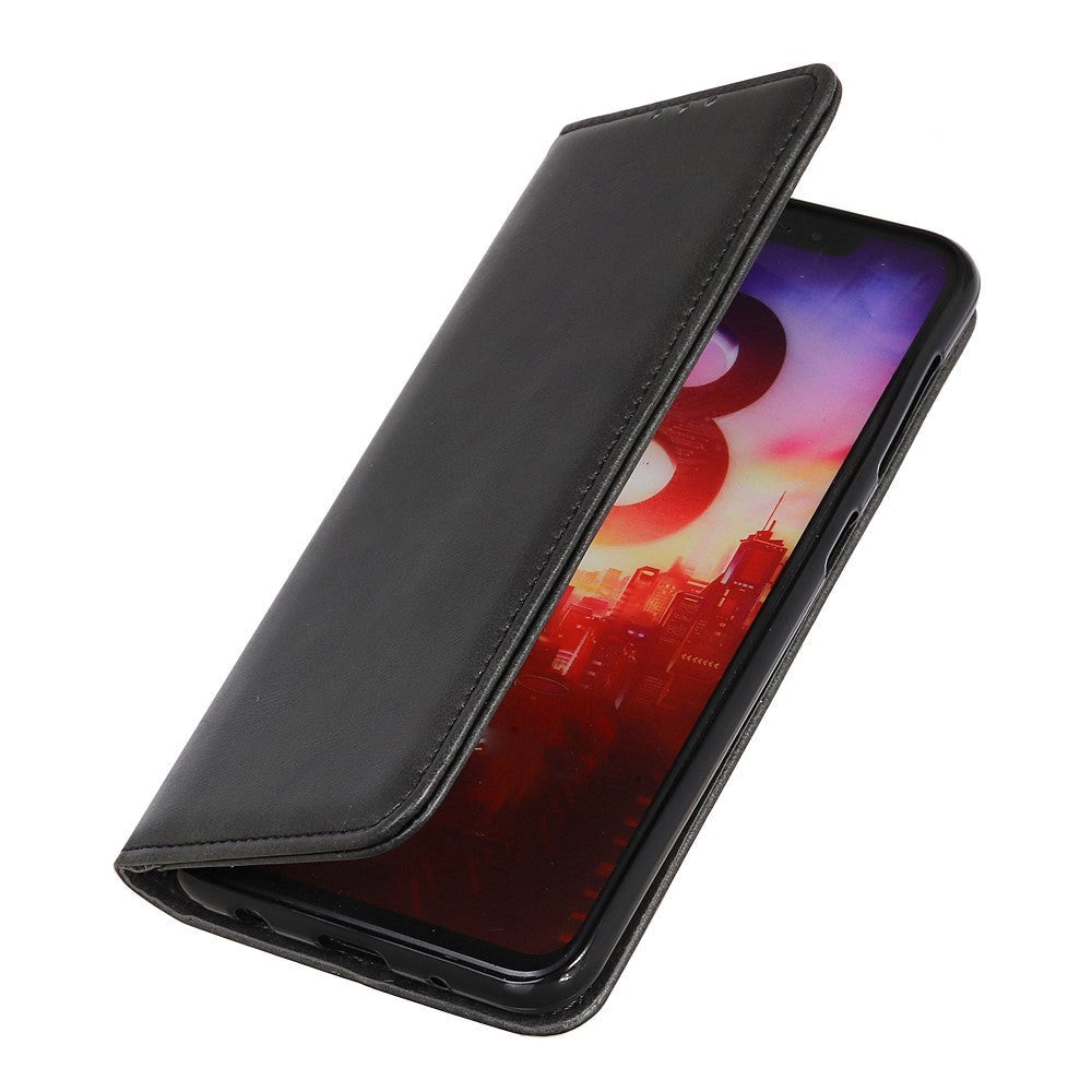 iPhone 11 Pro Magnetisk Flip Cover m. Kortholder & Stand - Sort Læder