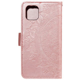 iPhone 11 Læder Cover m. Pung - Mandala Mønster Rose Gold