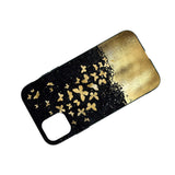 iPhone 11  Fleksibelt Plastik Cover - Guld Sommerfugle