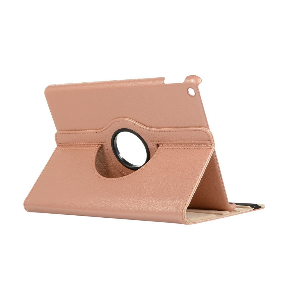 iPad 10.2" (2021 / 2020 / 2019) Klassisk Læder Cover m. 360⁰ Ståfunktion - Rose Gold