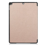 Apple iPad 10.2" (2021 / 2020 / 2019) Læder Flip Cover m. Stand - Guld