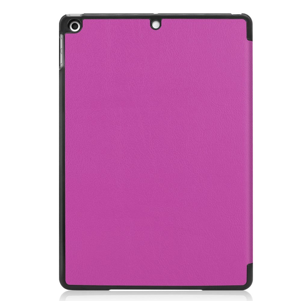 Apple iPad 10.2" (2021 / 2020 / 2019) Læder Flip Cover m. Stand - Lilla