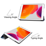 iPad 10.2" (2021 / 2020 / 2019) Tri-Fold Flip Cover I Læder - Galaxy