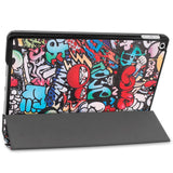 iPad 10.2" (2021 / 2020 / 2019) Læder Cover m. Tri-fold Stand - Cartoon