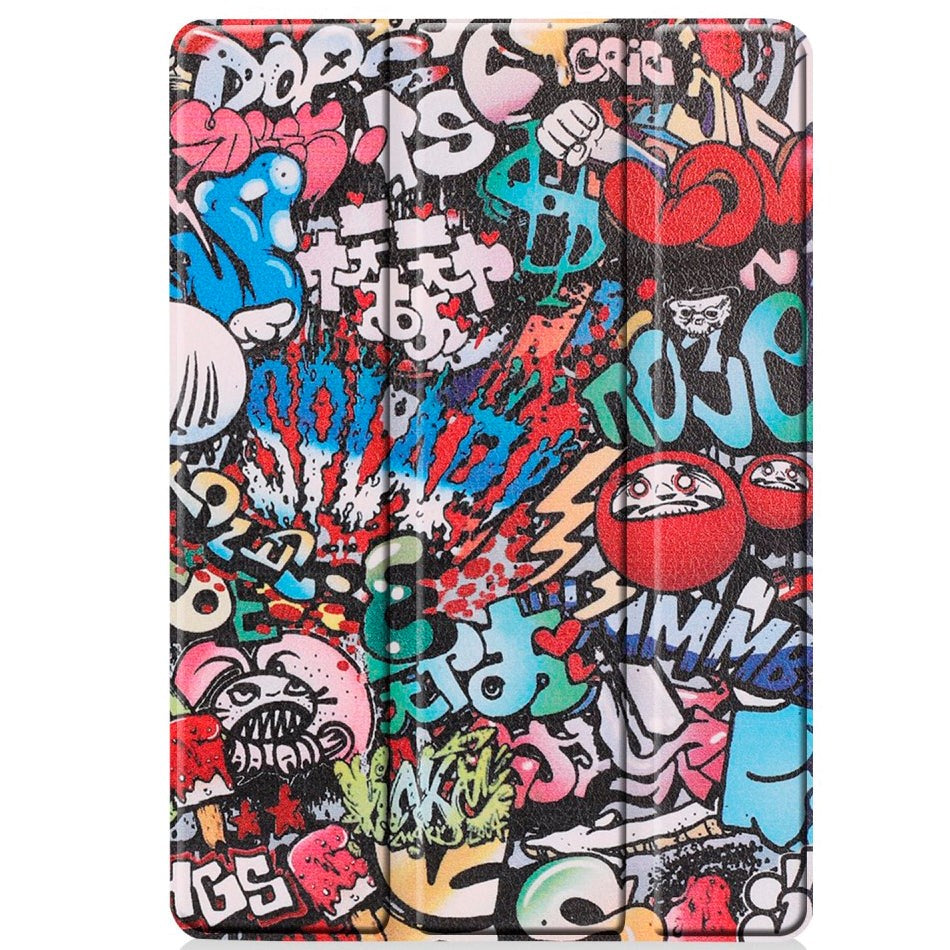 iPad 10.2" (2021 / 2020 / 2019) Læder Cover m. Tri-fold Stand - Cartoon