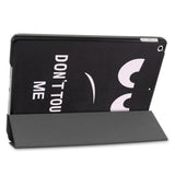 iPad 10.2" (2021 / 2020 / 2019) Tri-Fold Flip Cover I Læder - Don't Touch Me