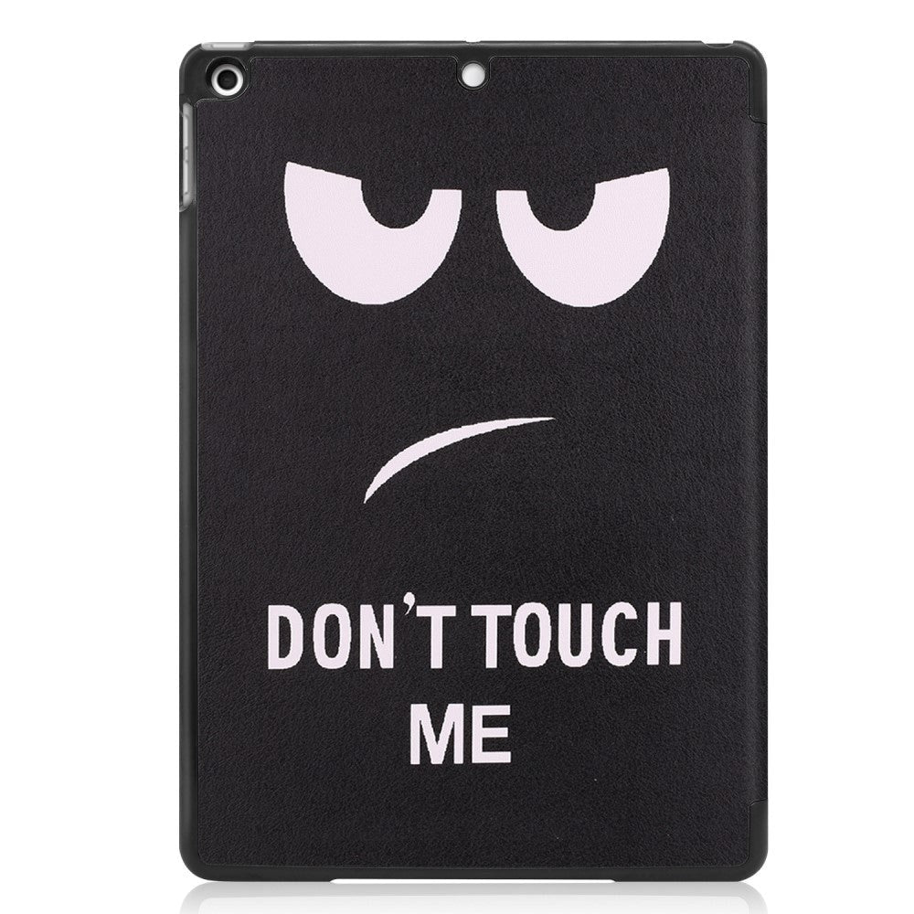 iPad 10.2" (2021 / 2020 / 2019) Tri-Fold Flip Cover I Læder - Don't Touch Me