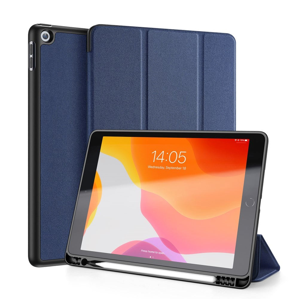 iPad 10.2" (2021 / 2020 / 2019) Cover - DUX DUCIS DOMO Series Quality Case - Mørkeblå