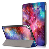 iPad 10.2" (2021 / 2020 / 2019) Læder Cover m. Tri-fold - Pink Galakse