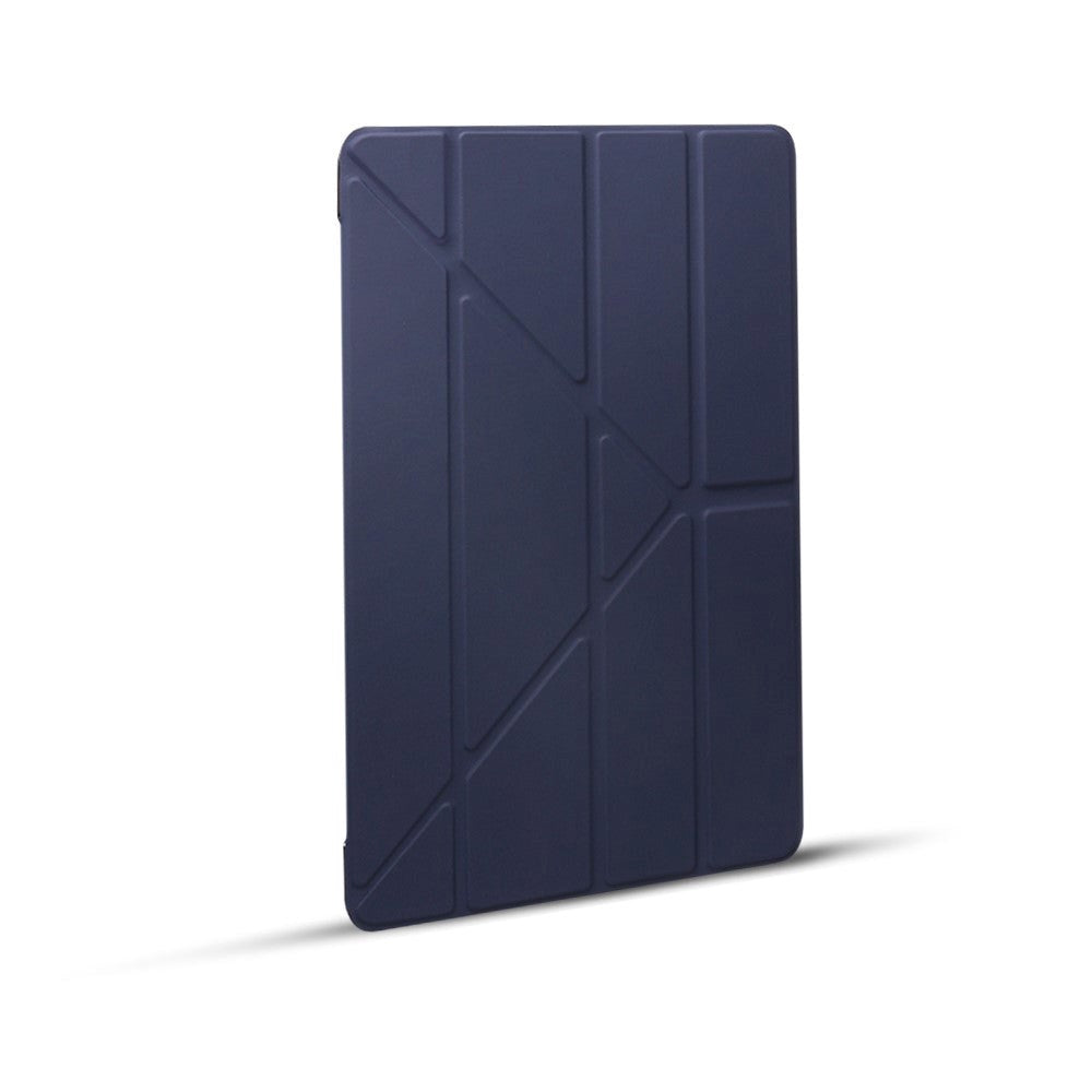 iPad 10.2 (2021 / 2020 / 2019) Cover - Fleksibelt Origami Cover - Mørkeblå