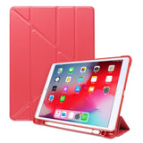 iPad 10.2" (2021 / 2020 / 2019) / iPad Pro 10.5 / iPad Air (2019) Cover - Fleksibelt Origami Cover - Rød