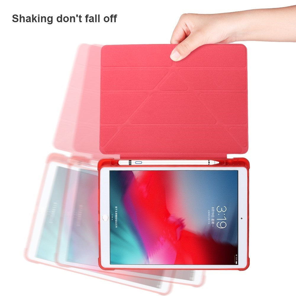 iPad 10.2" (2021 / 2020 / 2019) / iPad Pro 10.5 / iPad Air (2019) Cover - Fleksibelt Origami Cover - Rød