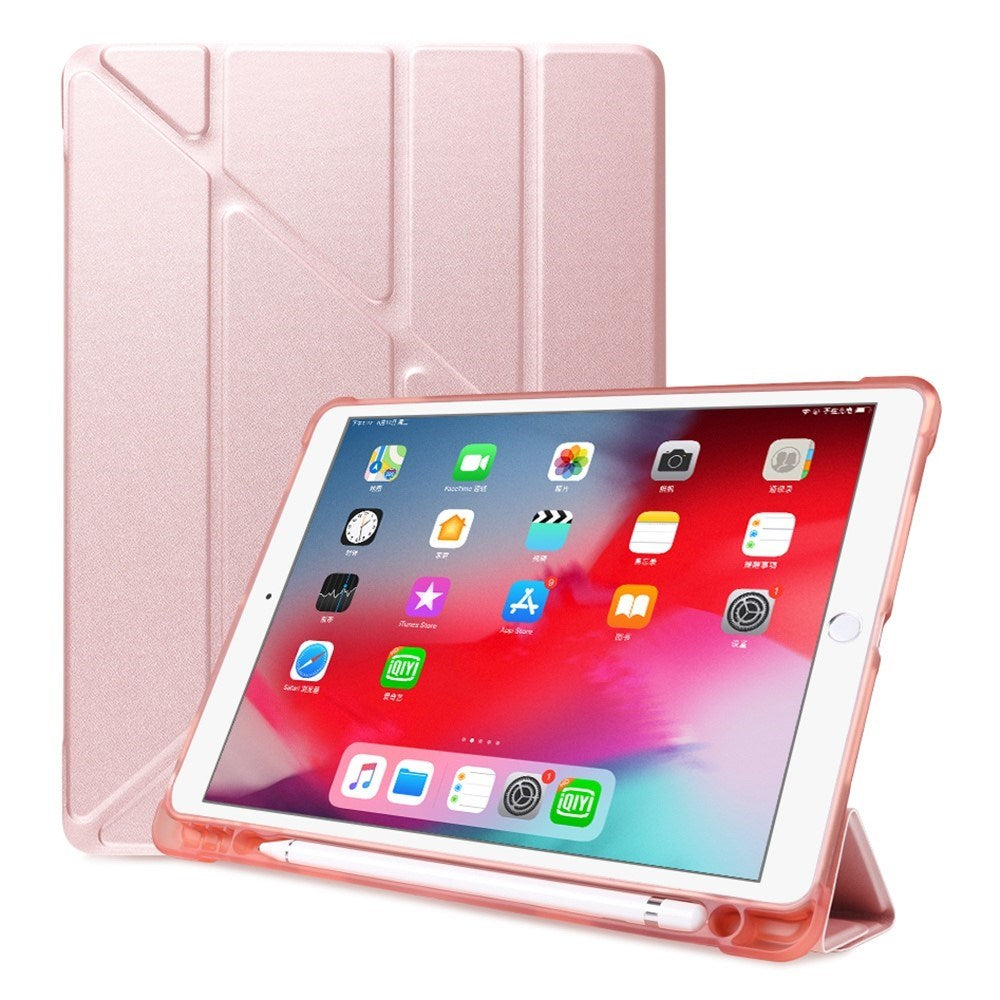 iPad 10.2" (2021 / 2020 / 2019) / iPad Pro 10.5 / iPad Air (2019) Cover - Fleksibelt Origami Cover - Rose Gold