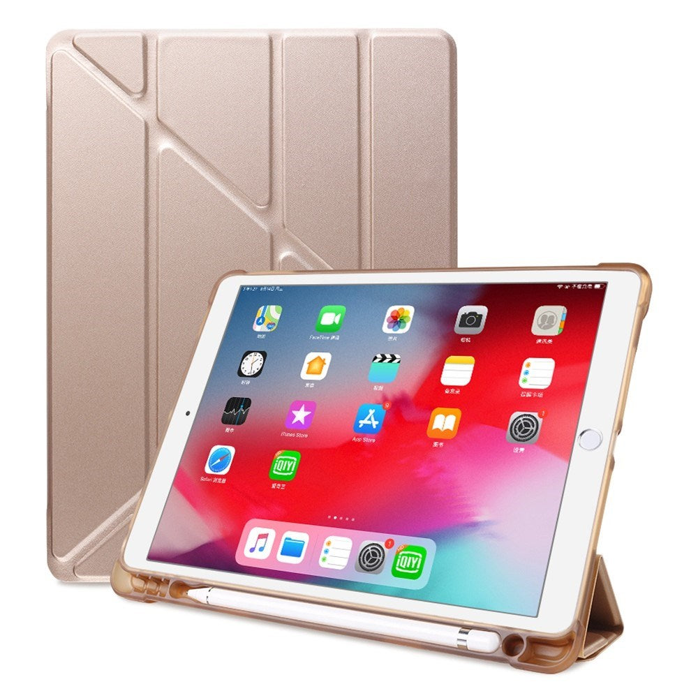 iPad 10.2" (2021 / 2020 / 2019) / iPad Pro 10.5 / iPad Air (2019) Cover - Fleksibelt Origami Cover - Guld