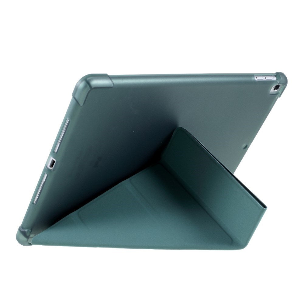 iPad 10.2" (2021 / 2020 / 2019) / iPad Pro 10.5 / iPad Air (2019) Cover - Fleksibelt Origami Cover - Mørkegrøn