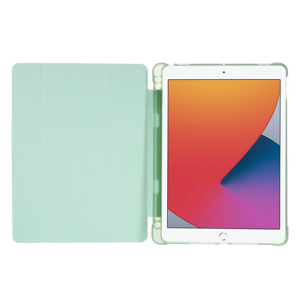 iPad 10.2" (2021 / 2020 / 2019) / iPad Pro 10.5 / iPad Air (2019) Cover - Fleksibelt Origami Cover - Grøn