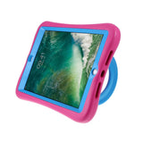 iPad 10.2'' (2021 / 2020 / 2019) Pepkoo Shockproof Cover m. 360 Graders Standerfunktion - Pink / Blå