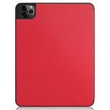 iPad Pro 11" (2022/2021/2020/2018) / iPad Air (2022/2020) Tri-fold Læder Cover m. Stander & Wake-Up - Rød