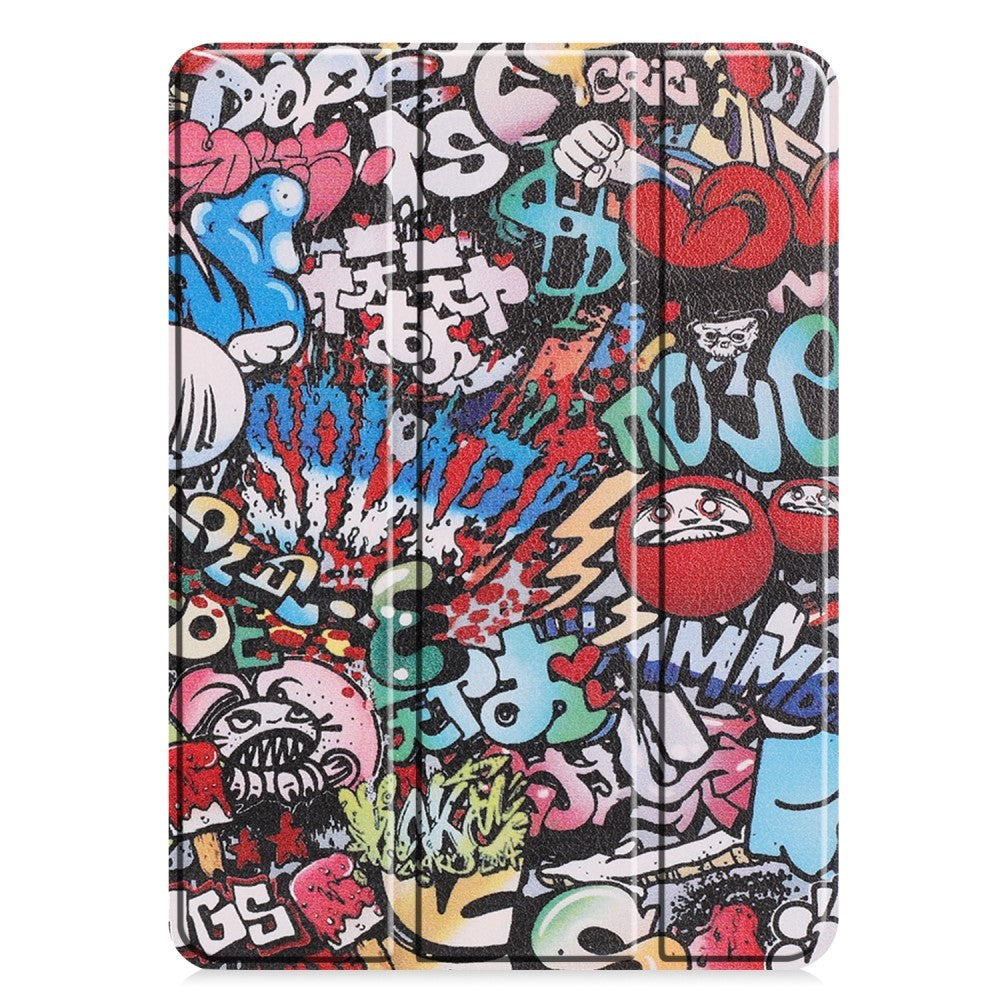 iPad Pro 11" (2022/2021/2020/2018) Tri-fold Læder Cover - Graffiti