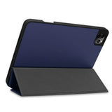 iPad Pro 12.9" (2020 / 2018) Tri-Fold Læder Cover m. Apple Pencil Holder Blå