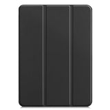 iPad Pro 12.9" (2022 / 2021 / 2020 /2018) / Air 13" (2024) Læder Cover m. Wake-Up & Stander - Sort