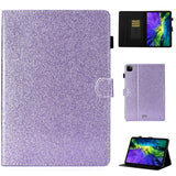 iPad Air (2022/2020) / Pro (2022 / 2021 / 2020 / 2018) Glitter Cover m. Stander & Kortholder - Glitter Lilla