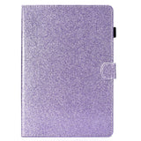 iPad Air (2022/2020) / Pro (2022 / 2021 / 2020 / 2018) Glitter Cover m. Stander & Kortholder - Glitter Lilla