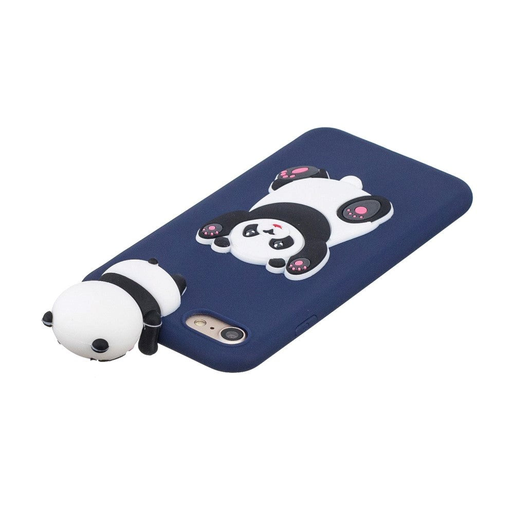 iPhone SE (2022 / 2020) / 8 / 7 Fleksibel Plastik Bagside Cover m. Figur - Kæmpe Panda