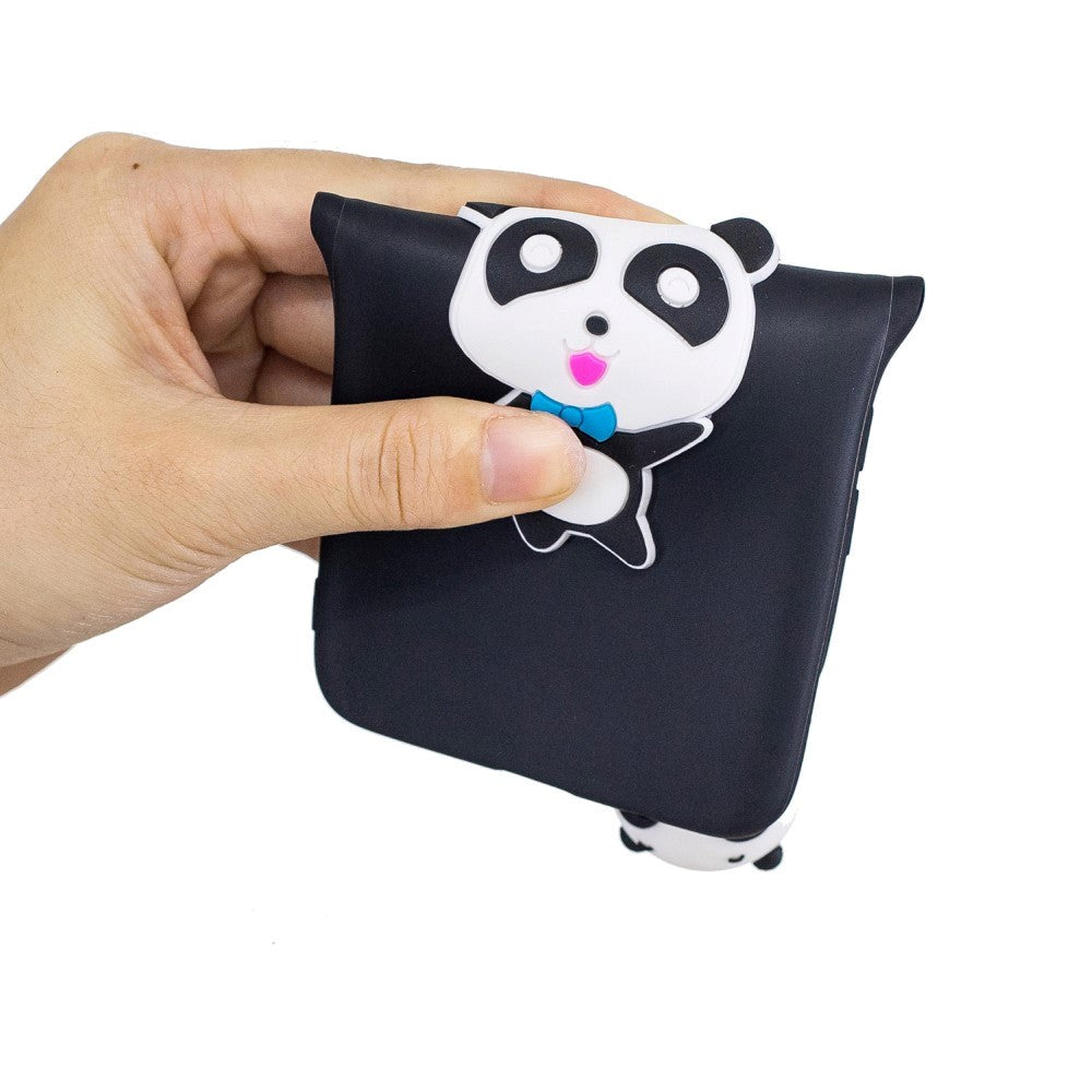 iPhone SE (2022 / 2020) / 8 / 7 Fleksibel Plastik Bagside Cover m. Figur - Panda