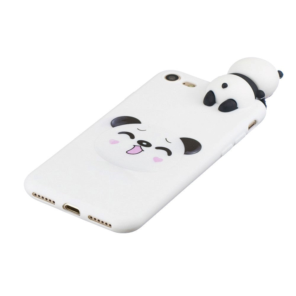 iPhone SE 2022 / 2020 / 8 / 7 Fleksibelt Plast Cover - 3D Panda