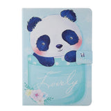 iPad 10.2 (2021 / 2020 / 2019) / Air (2019) / Pro 10.5" (2017) Læder Cover m. Stand - Lovely Panda