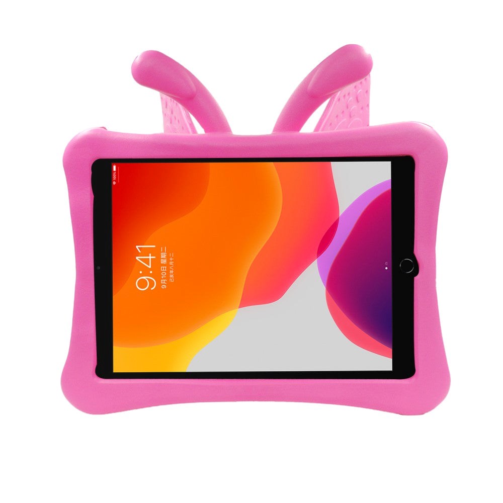 EIDERWOOD iPad 10.2" (2021 / 2020 / 2019) - Butterfly Super 360 Degree Position Bagside Cover - Lyserød