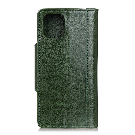 iPhone 12 / 12 Pro Klassisk Læder Flip Cover - Grøn