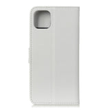 iPhone 12 / 12 Pro Læder Flip Cover m. Pung - Hvid