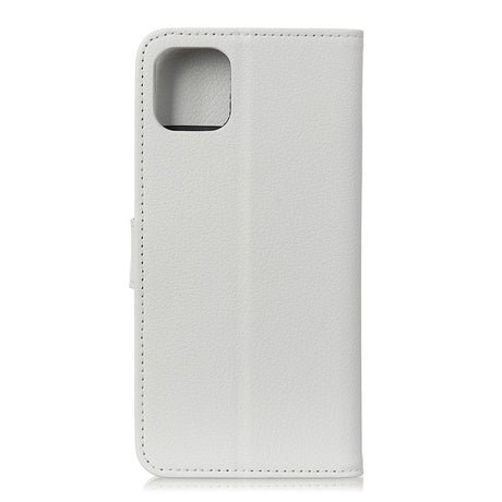 iPhone 12 / 12 Pro Læder Flip Cover m. Pung - Hvid