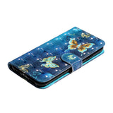 EIDERWOOD iPhone XR Læder Flip Cover m. Pung og Strop - Sommerfugle