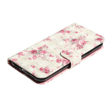 EIDERWOOD iPhone XR Læder Flip Cover m. Pung og Strop - Blomster