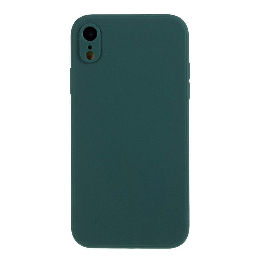 iPhone XR Silikone Bagside Cover - Mørkegrøn