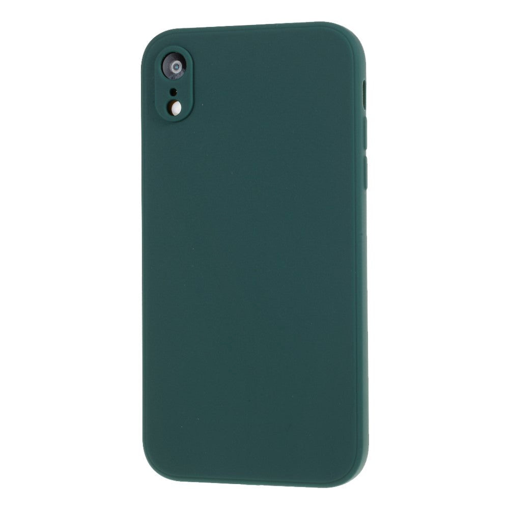 iPhone XR Silikone Bagside Cover - Mørkegrøn