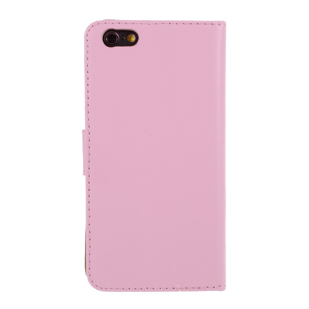 EIDERWOOD iPhone 8 Plus / 7 Plus / 6 (s) Plus Læder Flip Cover m. Pung - Lyserød