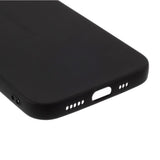 iPhone 12 / 12 Pro Mat Fleksibelt Bagside Cover - Sort