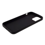 iPhone 12 / 12 Pro Mat Fleksibelt Bagside Cover - Sort