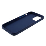 iPhone 12 / 12 Pro Mat Fleksibelt Bagside Cover - Blå