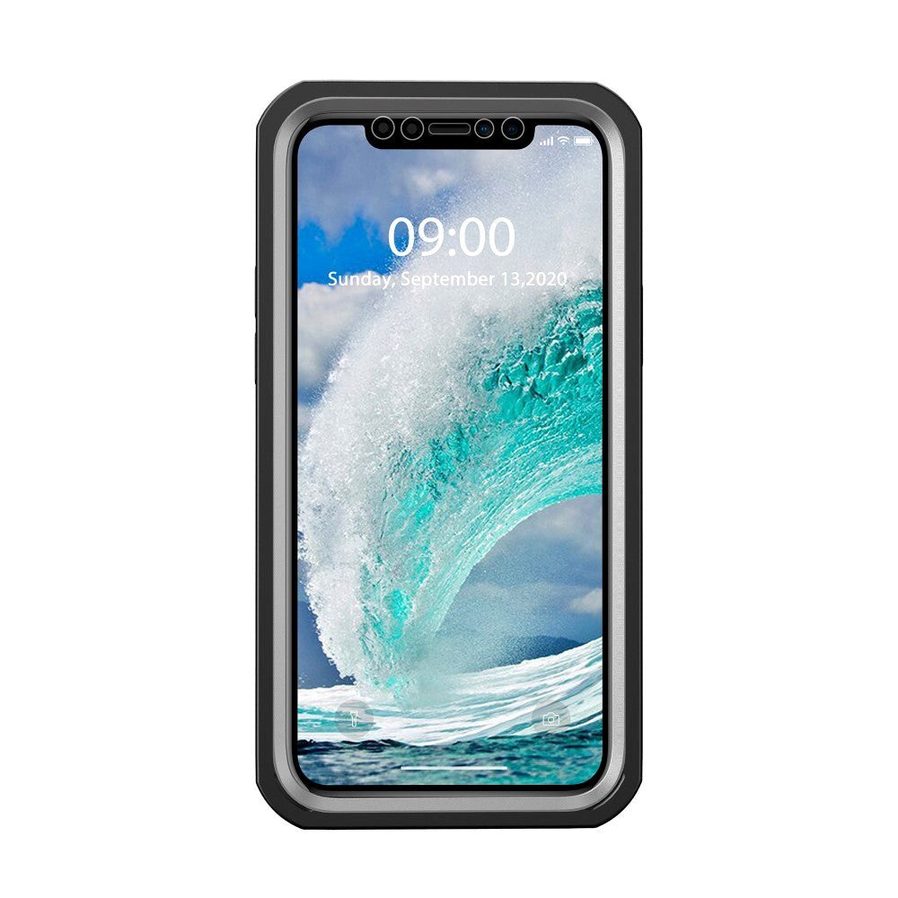 iPhone 12 / 12 Pro Heavy Duty Case - Håndværker Case - Gennemsigtig / Sort