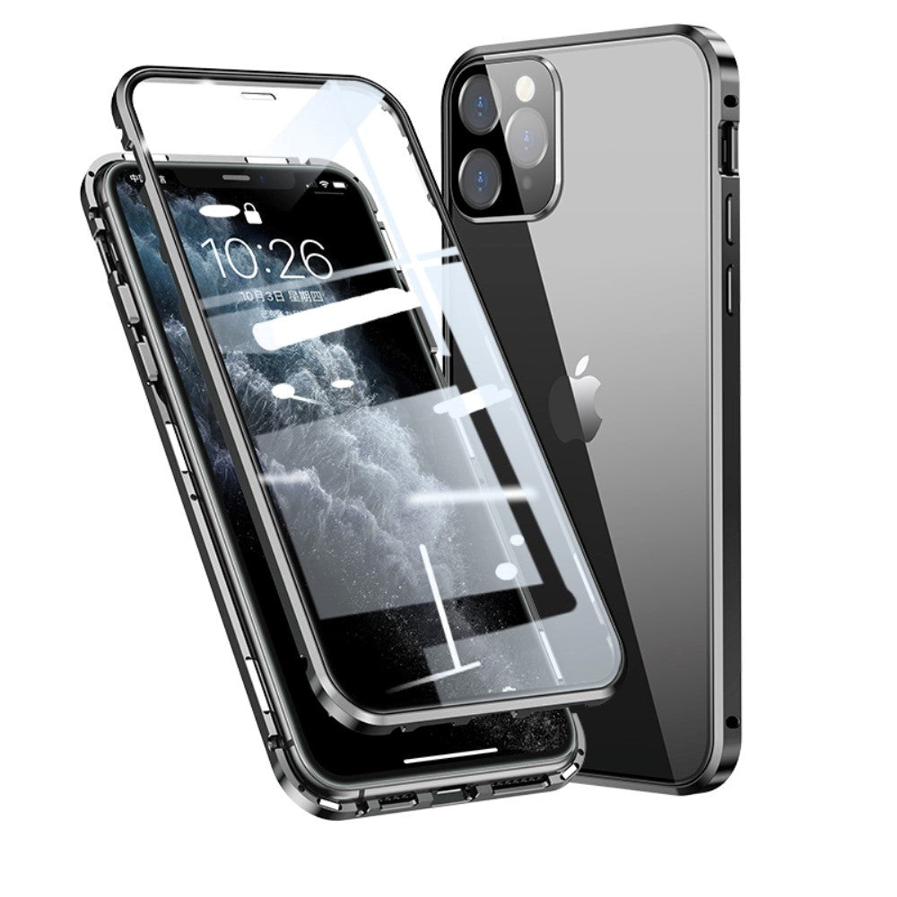 iPhone 11 Pro Max 360 Graders Magnet Cover m. Glas Bagside & Forside - Sort