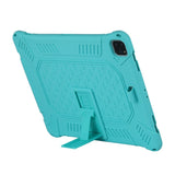 iPad Pro 12.9" (2021 / 2020 / 2018) Gummi Håndværker Case m. Stander - Cyan