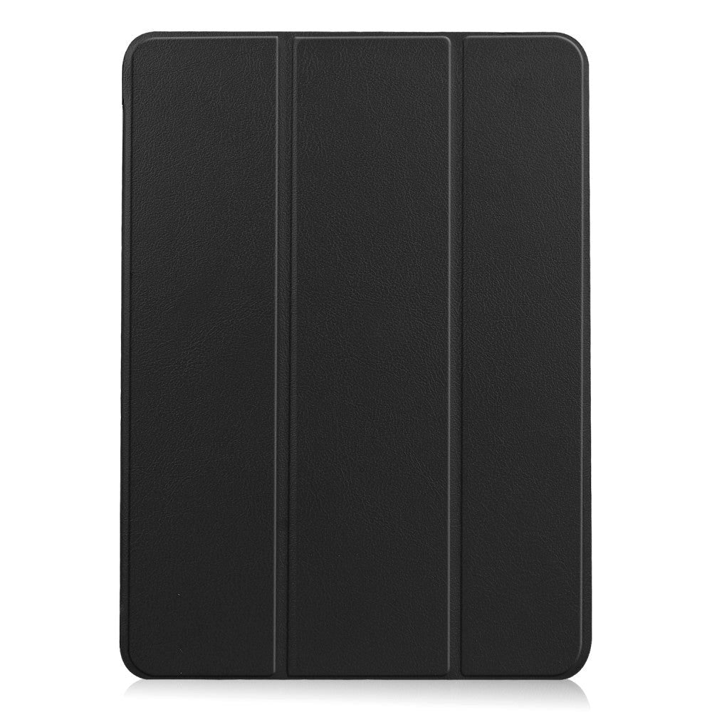 EIDERWOOD iPad Air 10.9-11" (2024-2020) Læder Flip Cover m. Stylus Pen Holder & Tri-Fold - Sort