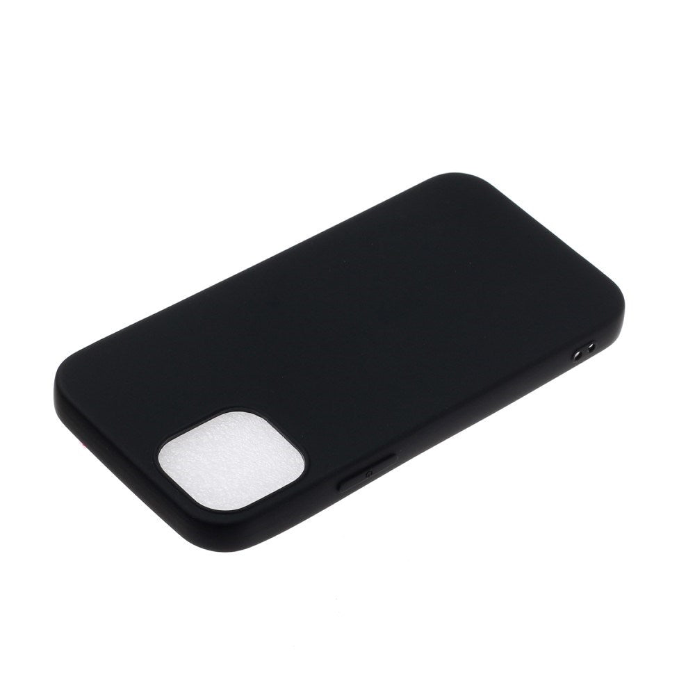 EIDERWOOD iPhone 12 Mini Mat Fleksibelt Plastik Mobil Cover - Sort